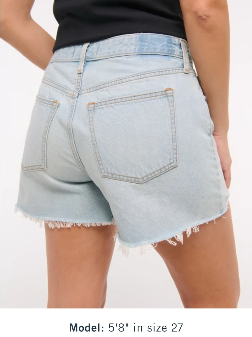 Abercrombie & Fitch Curve Love Low Rise Baggy Shorts